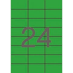 Клеи / Этикетки Apli    70 x 37 mm Зеленый A4 20 Листья цена и информация | Канцелярские товары | pigu.lt