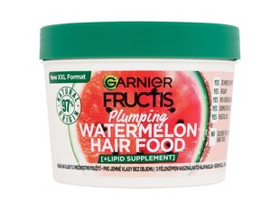 Plaukų kaukė Garnier Fructis Hair Food Watermelon moterims, 400 ml kaina ir informacija | Priemonės plaukų stiprinimui | pigu.lt