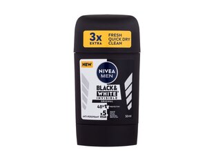 Pieštukinis antiperspirantas Nivea Men Invisible For Black & White Original, vyrams, 50 ml цена и информация | Дезодоранты | pigu.lt