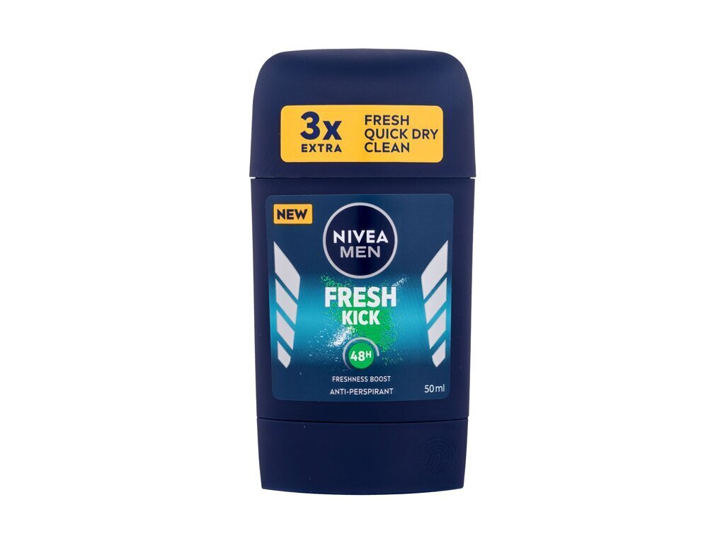 Pieštukinis antiperspirantas Nivea Men Fresh Kick, vyrams, 50 ml цена и информация | Dezodorantai | pigu.lt