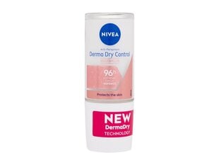 Rutulinis antiperspirantas Nivea Derma Dry Control, moterims, 50 ml kaina ir informacija | Dezodorantai | pigu.lt
