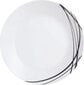 Arcopal Domitille lėkštė, baltos ir juodos spalvos, 25 cm, 12 vnt kaina ir informacija | Indai, lėkštės, pietų servizai | pigu.lt