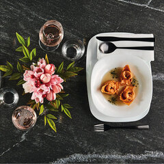 Поднос Bormioli Rocco Parma Прямоугольный Белый Cтекло 20 x 28 cm (24 штук) цена и информация | Посуда, тарелки, обеденные сервизы | pigu.lt