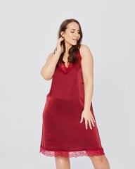 Ночная рубашка женская Mona Satin (Burgundy) цена и информация | Женские пижамы, ночнушки | pigu.lt