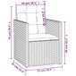 Sodo krėslas vidaXL, pilkas kaina ir informacija | Lauko kėdės, foteliai, pufai | pigu.lt