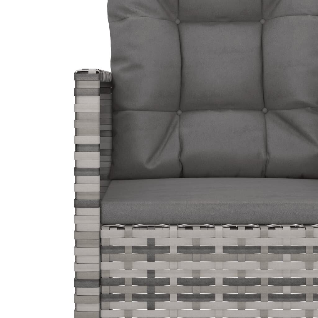 Sodo krėslas vidaXL, pilkas kaina ir informacija | Lauko kėdės, foteliai, pufai | pigu.lt