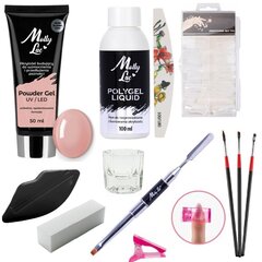 Rinkinys nagų priauginimui Polygel Nude, 50 ml kaina ir informacija | Manikiūro, pedikiūro priemonės | pigu.lt