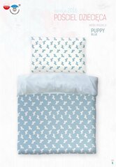 Детская простыня 100x135 см Puppy Blue цена и информация | Детское постельное бельё | pigu.lt