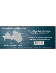 Porceliano figūrėlės National Costums of Latvia kaina ir informacija | Interjero detalės | pigu.lt