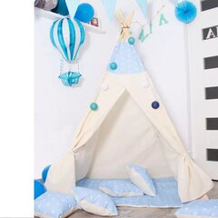 Детская индейская палатка Springos с облаками цена и информация | Детские игровые домики | pigu.lt