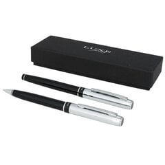 Luxe ручка набор серебра/черный цена и информация | Бизнес подарки | pigu.lt