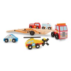 Autovėžis su mašinėlėm Melissa and Doug kaina ir informacija | Žaislai berniukams | pigu.lt