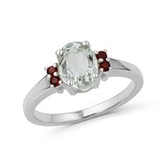 Серебряное (925) кольцо с драгоценными камнями, код ah5456-354 AH5456-354EU-57 цена и информация | Кольца | pigu.lt