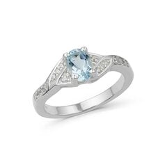 Серебряное (925) кольцо с драгоценными камнями, код ah5593-2 AH5593-2EU-57 цена и информация | Кольца | pigu.lt