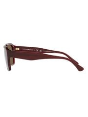 Мужские очки EMPORIO ARMANI Rectangle Shiny Transparent Red Dark Brown 500021421 цена и информация | Солнцезащитные очки для мужчин | pigu.lt