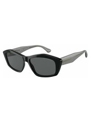 Солнцезащитные очки EMPORIO ARMANI Square Shiny Black Dark Grey 500021422 цена и информация | Женские солнцезащитные очки | pigu.lt