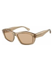 Солнцезащитные очки EMPORIO ARMANI Square Shiny Transparent Brown 500021424 цена и информация | Женские солнцезащитные очки | pigu.lt