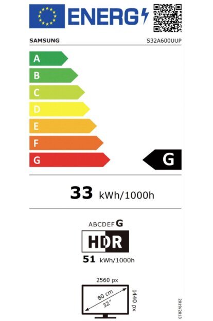 Samsung LS32A600UUPXEN kaina ir informacija | Monitoriai | pigu.lt