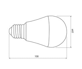 Светодиодная лампа GTV 10W E27, нейтральная 4000K - GT-PN2A60-10W цена и информация | Электрические лампы | pigu.lt