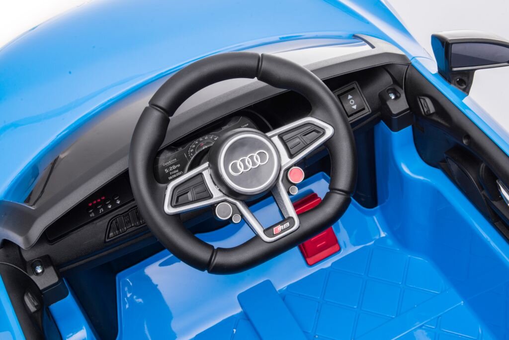 Vienvietis elektromobilis vaikams Audi R8 A300, mėlynas kaina ir informacija | Elektromobiliai vaikams | pigu.lt