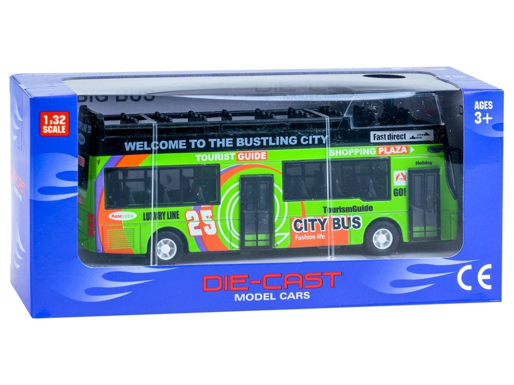 Turistinis autobusas, žalias kaina ir informacija | Žaislai berniukams | pigu.lt