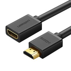 UGREEN HDMI Male to Female Cable 3m (Black) цена и информация | Кабели и провода | pigu.lt