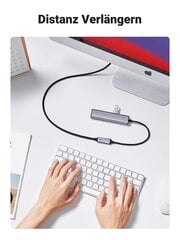 Углубление USB USB, удлинитель USB -удлинителя и алюминиевый корпус для USB -палочки, клавиатуры, принтера, сканера, PS4/5, хода USB, внешнего жесткого диска и т. Д. (1M) цена и информация | Кабели и провода | pigu.lt