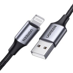 Ugreen Kabelis Lightning į USB-A 2.4A US199, 1.5m kaina ir informacija | Kabeliai ir laidai | pigu.lt