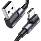 Ugreen USB-C į USB-A 2.0 kampinis kabelis US176, 3A, 3m kaina ir informacija | Kabeliai ir laidai | pigu.lt