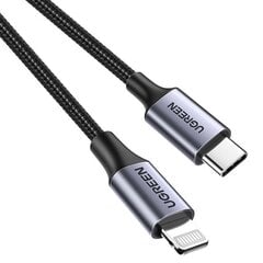 Ugreen Kabelis Lightning į USB-C PD 3A US304, 1,5 m цена и информация | Кабели и провода | pigu.lt