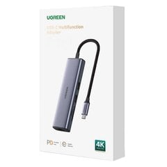 Adapteris Ugreen, USB-C to 2x USB 3.0, HDMI, RJ45 kaina ir informacija | Adapteriai, USB šakotuvai | pigu.lt