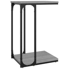 Šoninis staliukas, pilkas ąžuolo, 40x30x60cm kaina ir informacija | Kavos staliukai | pigu.lt