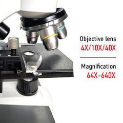 Профессиональный биологический микроскоп с цифровым окуляром цена и информация | Телескопы и микроскопы | pigu.lt