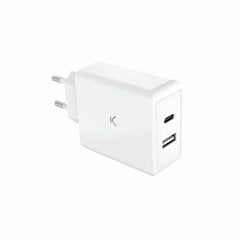 Сетевое зарядное устройство KSIX Белый 65 W цена и информация | Зарядные устройства для телефонов | pigu.lt