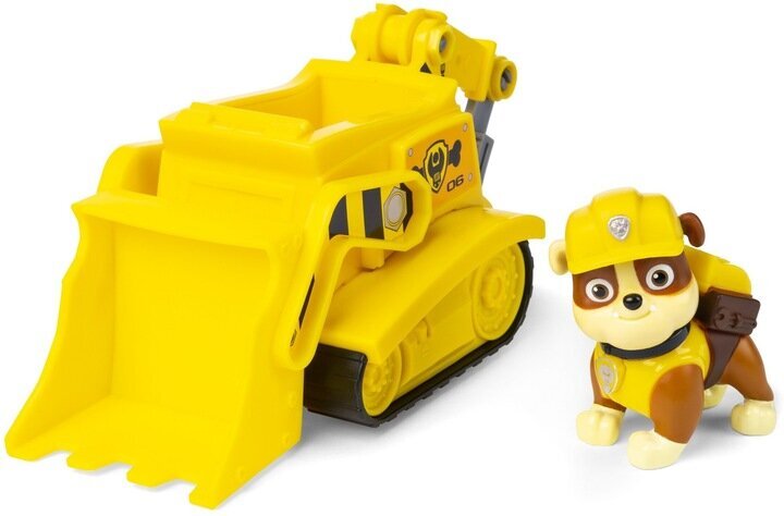 Transporto priemonė su figūrėle Paw Patrol ( Šunyčiai Patruliai), Rubble kaina ir informacija | Žaislai berniukams | pigu.lt