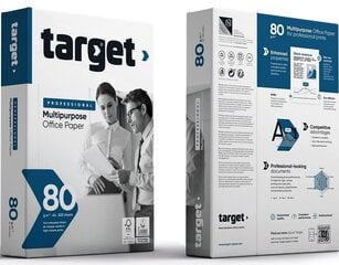 Бумага офисная копировальная TARGET Professional, А4, 80 г/м2, 500 листов цена и информация | Тетради и бумажные товары | pigu.lt