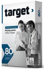 Бумага офисная копировальная TARGET Professional, А4, 80 г/м2, 500 листов цена и информация | Тетради и бумажные товары | pigu.lt