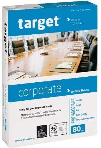 Biuro popierius Target Corporate A3 80g/m 500 lapų kaina ir informacija | Sąsiuviniai ir popieriaus prekės | pigu.lt