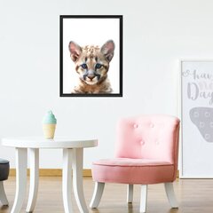 Настенный постер милый леопард, Плакат с животными, Декор для детской комнаты - 40 х 30 см цена и информация | Интерьерные наклейки | pigu.lt