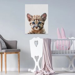 Печатный настенный холст маленький леопард Холст с животными Декор интерьера для детской комнаты - 40 х 30 см цена и информация | Репродукции, картины | pigu.lt
