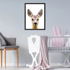 Настенный плакат маленький олень Постер с животными Декор интерьера для детской комнаты - 40 х 27 см цена и информация | Интерьерные наклейки | pigu.lt