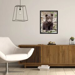 Настенный плакат с медвежонком Декор интерьера для детской комнаты - 40 х 27 см цена и информация | Интерьерные наклейки | pigu.lt