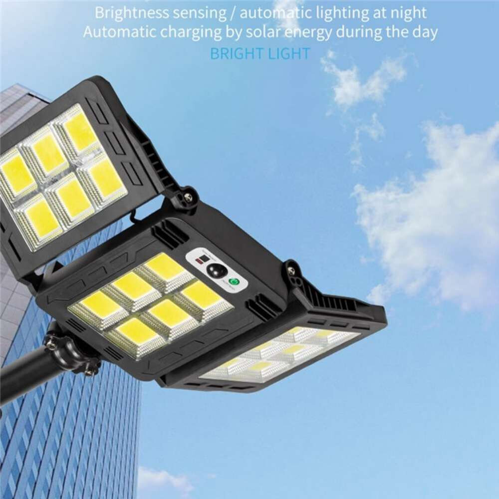 Gatvės šviestuvas su saulės elementu ir valdymo pulteliu, 450 W kaina ir informacija | Lauko šviestuvai | pigu.lt
