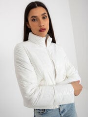 короткая переходная стеганая куртка цвета экрю с карманами цена и информация | Женские куртки | pigu.lt