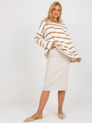 Женский светло-коричневый свитер оверсайз цена и информация | Свитера женские | pigu.lt