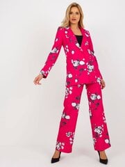 элегантный блейзер цвета фуксии с розами от костюма цена и информация | Женские пиджаки | pigu.lt