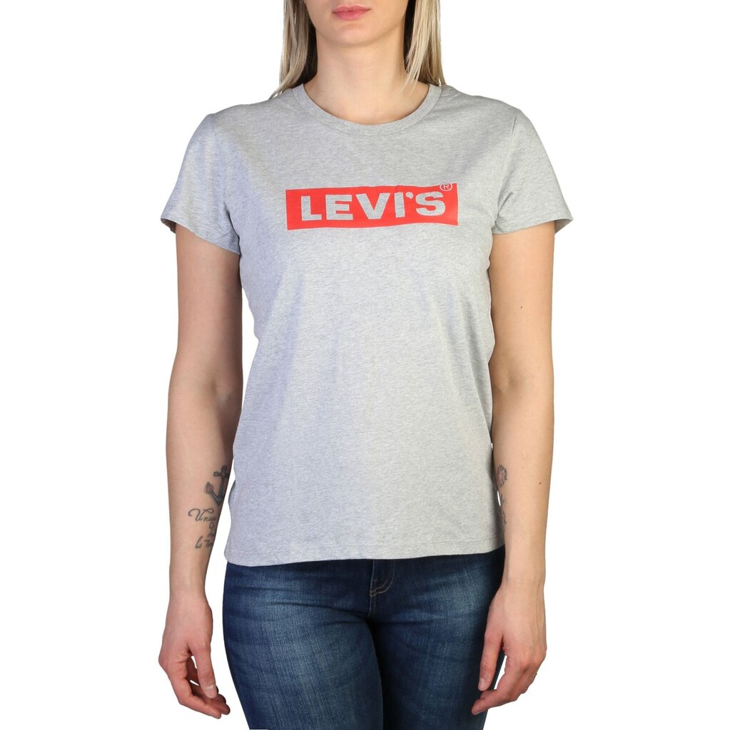 Marškinėliai moterims Levi's, pilki цена и информация | Marškinėliai moterims | pigu.lt