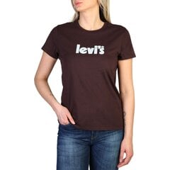 Marškinėliai moterims Levi's, rudi цена и информация | Женские футболки | pigu.lt