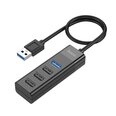 USB šakotuvas Hoco HB25 Easy mix 4-in-1, USB-A to 1xUSB3.0+3xUSB2.0