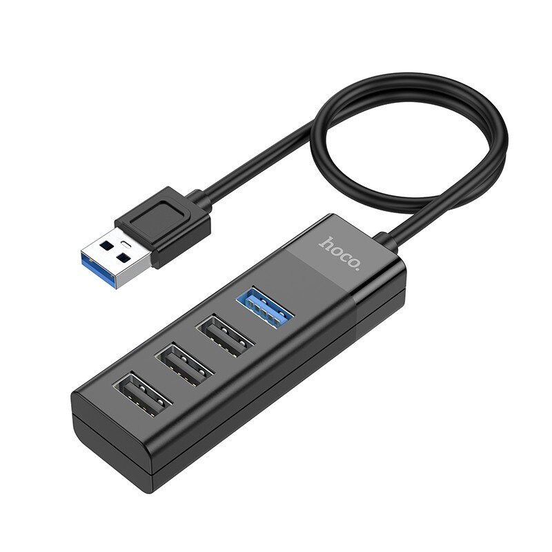 USB šakotuvas Hoco HB25 Easy mix 4-in-1, USB-A to 1xUSB3.0+3xUSB2.0 цена и информация | Adapteriai, USB šakotuvai | pigu.lt